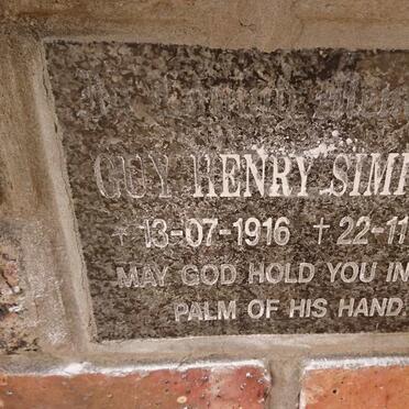 SIMPKINS Guy Henry 1916-2001
