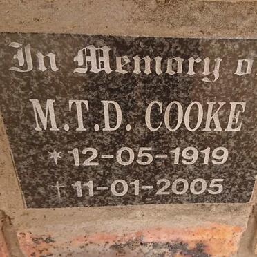 COOKE M.T.D. 1919-2005