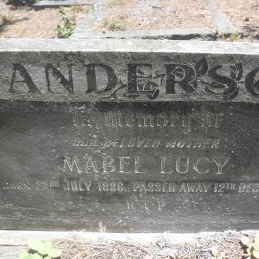 ANDERSON Mabel Lucy 1886-1960