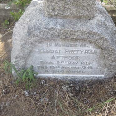 APTHORP Kendal Pretyman 1861-1949