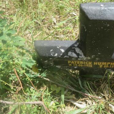HUMPHRYS Paterick 1956-2015