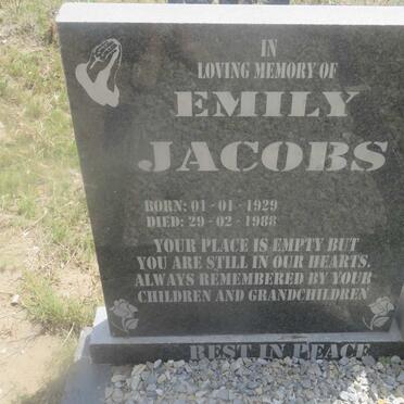 JACOBS Emily 1929-1988