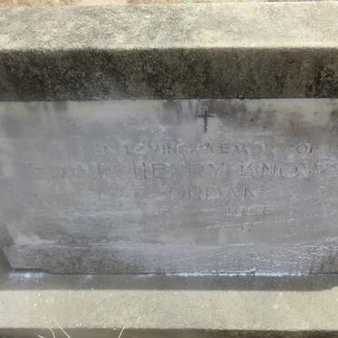 JORDAN Edwin Henry Knowles 1881-1956