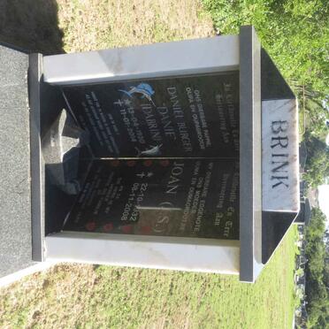 BRINK Daniël Burger 1930-2014 &amp; J.S. 1932-2008