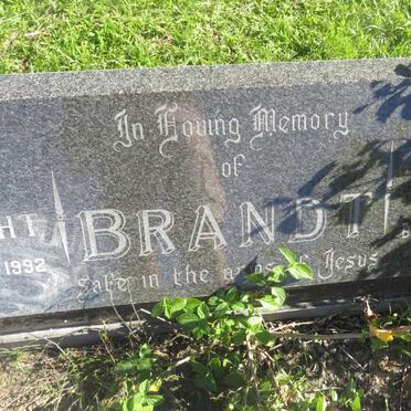 BRANDT Günther Albrächt 1913-1992 &amp; Phillis Mavis SCHMIDT 1923-1997