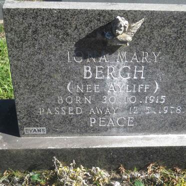 BERGH Iona Mary nee AYLIFF 1915-1978