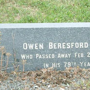 BAKER Owen Beresford -1964