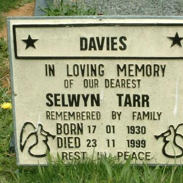 DAVIES Selwyn Tarr 1930-1999