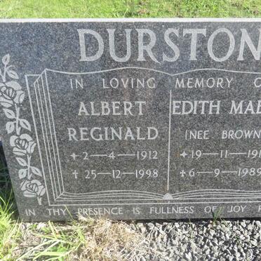 DURSTON Albert Reginald 1912-1998 &amp; Edith Mable BROWN 1911-1989