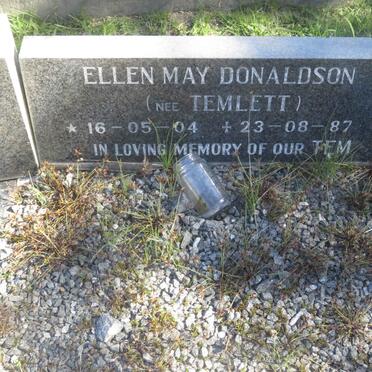 DONALDSON Ellen May nee TEMLETT 1904-1987