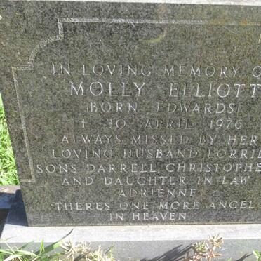 ELLIOTT Molly nee EDWARDS -1976