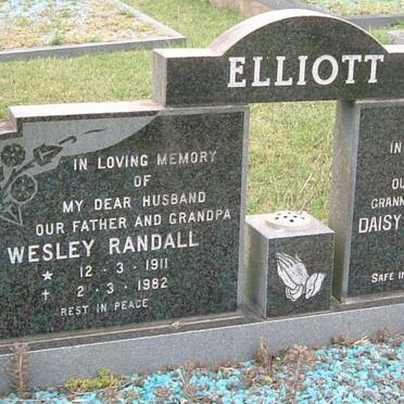 ELLIOTT Wesley Randall 1911-1982 &amp; Daisy Decima HOWELL 1916-1997