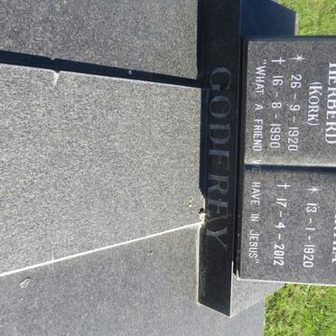 GODFREY Edward Herberd 1920-1990 &amp; Martha 1920-2012