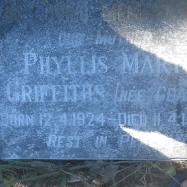 GRIFFITHS Phyllis Mary nee GEARD 1924-1978