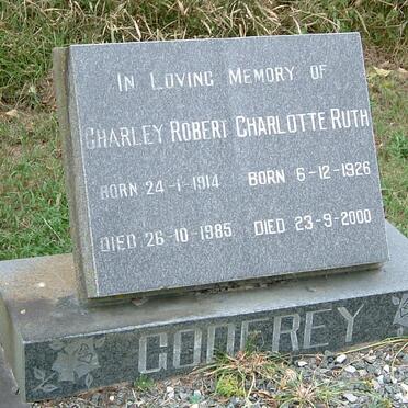 GODFREY Charley Robert 1914-1985 &amp; Charlotte Ruth 1926-2000