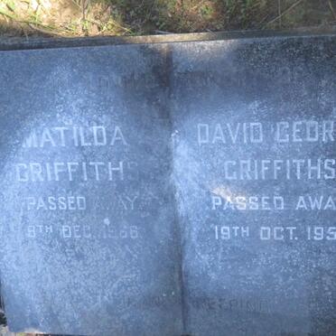 GRIFFITHS David George -1957 &amp; Matilda -1966
