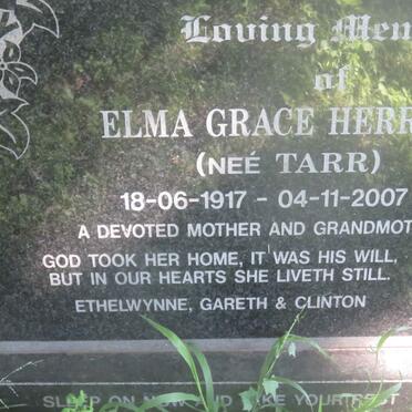 HERRING Elma Grace nee TARR 1917-2007