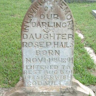 HAILS Rose P. 1894-1925