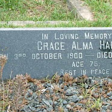 HARRIS Grace Alma 1900-1976