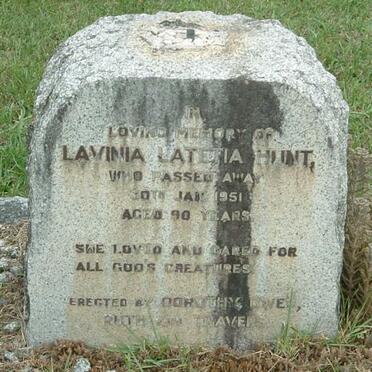 HUNT Lavinia Latetia -1951