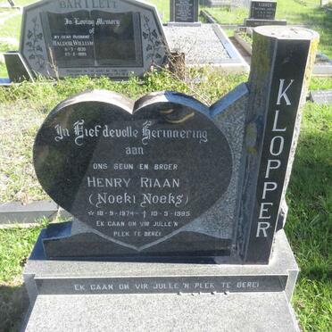 KLOPPER Henry Riaan 1974-1995