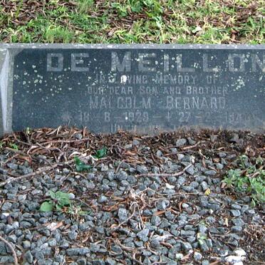 MEILLON Malcolm Bernard, de 1929-1946