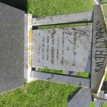 MATTHEWS Banzi George 1935-2004