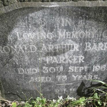 PARKER Ronald Arthur Barraud -1965