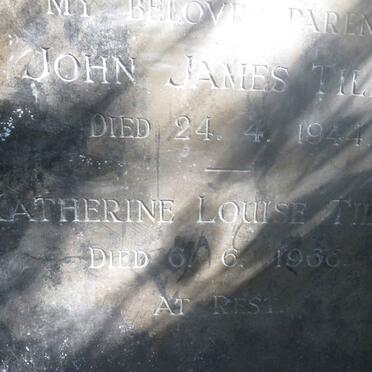 TILLEY John James -1944 &amp; Katherine Louise -1966