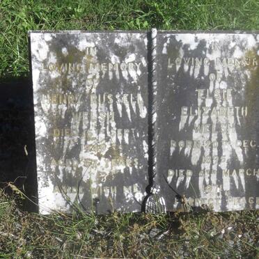 WELSH Henry Russell -1949 &amp; Elsie Elizabeth 1895-1971