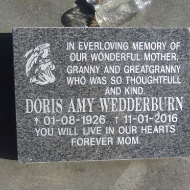 WEDDERBURN Doris Amy 1926-2016