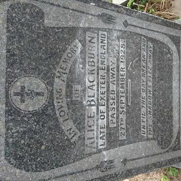 BLACKBURN Alice -1928