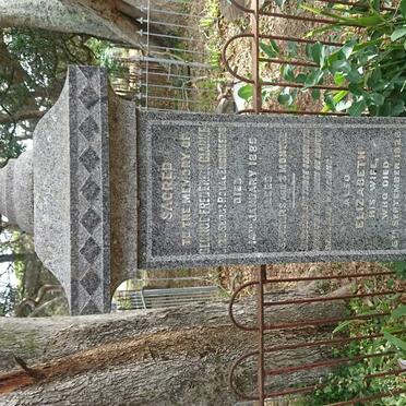 CLARKE George Frederick -1885 &amp; Elizabeth -1926