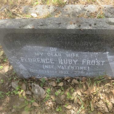 FROST Florence Ruby nee VALENTINE 1892-1???