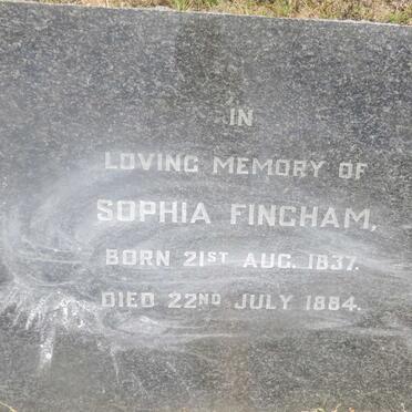 FINCHAM Sophia 1837-1884