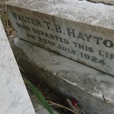HAYTON Walter T.B. -1924