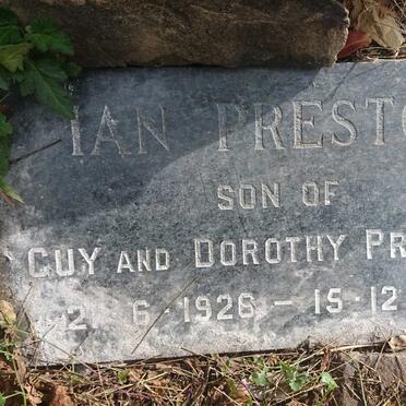 PRESTON Ian 1926-1974