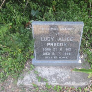 PREDDY Lucy Alice 1912-1996