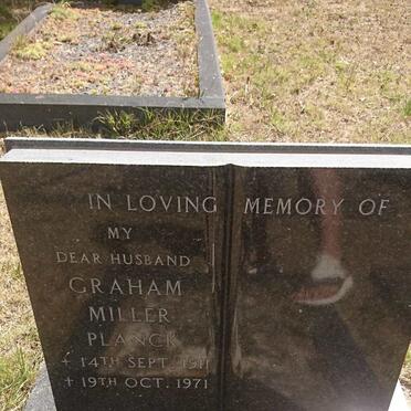 PLANCK Graham Miller 1911-1971