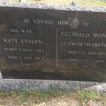SMITH Reginald Montagu, BOSWORTH 1872-1944 &amp; Kate Evelyn 1883-1975