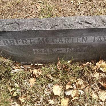 TAYLOR Herbert McCarten 1883-1989