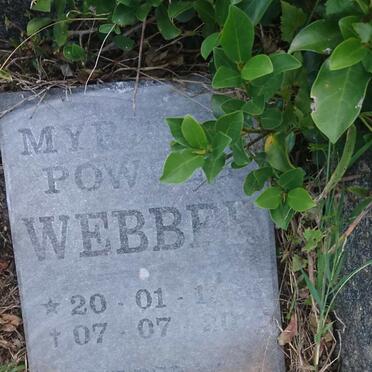 WEBBER Myrddyn Powell 1926-2011