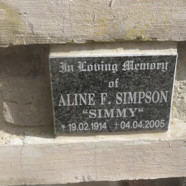 SIMPSON Aline F. 1914-2005