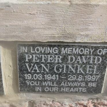 GINKEL Peter David, van 1941-1997 &amp; Marguerite 1947-2007