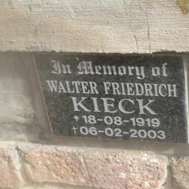 KIECK Walter Friedrich 1919-2003 