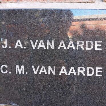 AARDE J.A., van &amp; C.M.