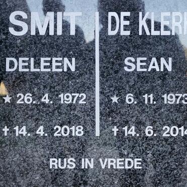SMIT Deleen 1972-2018 :: DE KLERK Sean 1973-2014