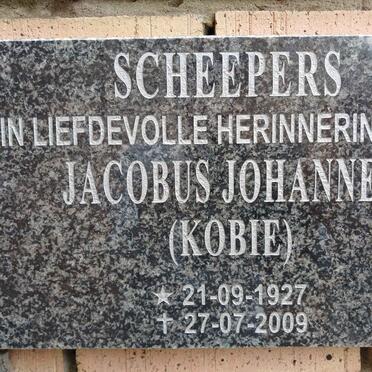 SCHEEPERS Jacobus Johannes 1927-2009
