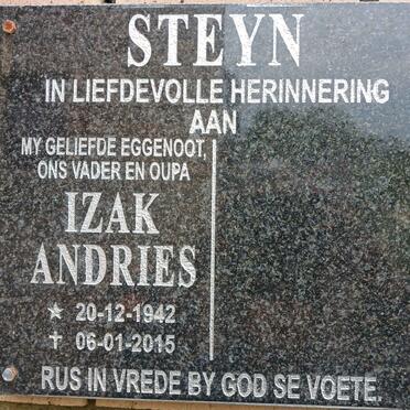 STEYN Izak Andries 1942-2015