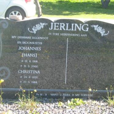 JERLING Johannes 1918-2000 &amp; Christina 1935-1984